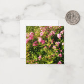 Rozen bloemen notitiekaartje (Voorkant / Achterkant in situ)