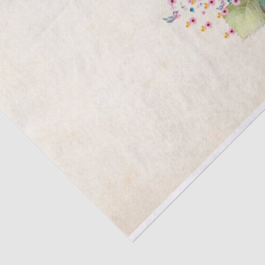 Rozen bloemen op Ecru Tissuepapier (Detail)