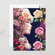 Rozen, bloemen, postkruising