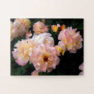 Rozen bloemen, roze gele rozen legpuzzel