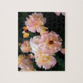 Rozen bloemen, roze gele rozen legpuzzel (Verticaal)