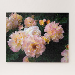 Rozen bloemen, roze gele rozen legpuzzel