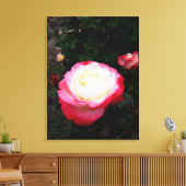 Rozen bloemen, roze rode witte rozen canvas afdruk (Insitu (Woonkamer))