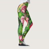 Rozen Bloemen  stijl Art Leggings (Rechts)