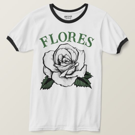 rozen bloemen t-shirt (Design voorkant)