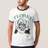 rozen bloemen t-shirt (Voorkant)