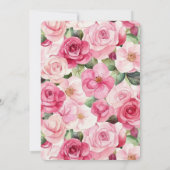  Rozen Bloemen Verjaardag Kaart (Achterkant)