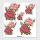  Rozen Bloemen Vinyl Contour Stickers (Vel)