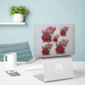  Rozen Bloemen Vinyl Contour Stickers (Laptop op bureau)
