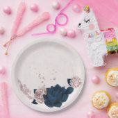 rozen bloemen voor de marine papieren bordje (Feest)