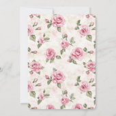  Rozen Bloemen Vrijgezellenfeest Kaart (Achterkant)