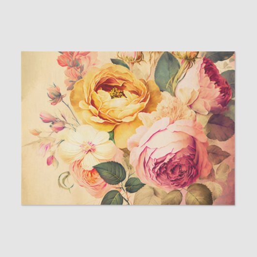  ROZEN bloemendecoupage papier (Voorkant)