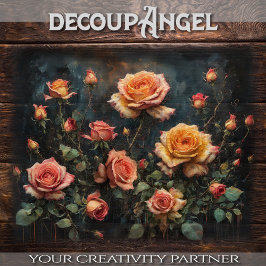 Rozen - Bloemenelegantie - decoupage - Tissue Pap Tissuepapier