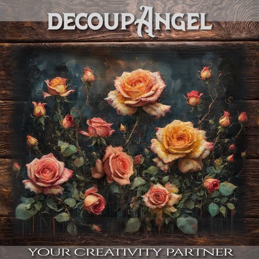 Rozen - Bloemenelegantie - decoupage - Tissue Pap Tissuepapier