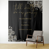 Rozen Bloemenfeest Gotische bruiloft Foto Prop Wandkleed (In situ)