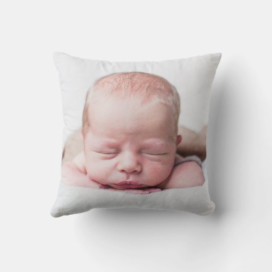 Rozen Bloemenslingel Baby Geboorte Stats  Kussen (Achterkant)