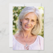 Rozen Bloemenslingers Foto voor Pensioenfeestje Kaart (Achterkant)