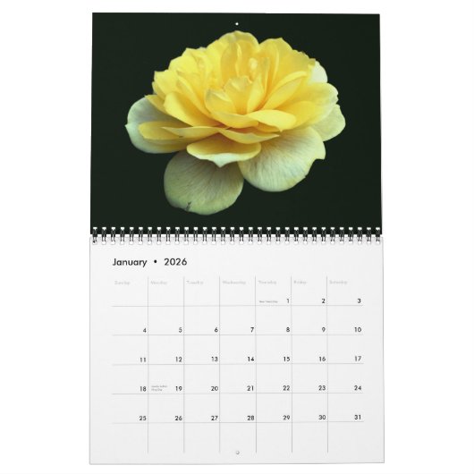 Rozen Bloemfotografie Kalender (Jan 2026)