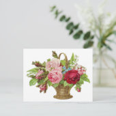  Rozen bloemmand Briefkaart (Staand voorkant)