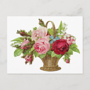 Rozen bloemmand Briefkaart