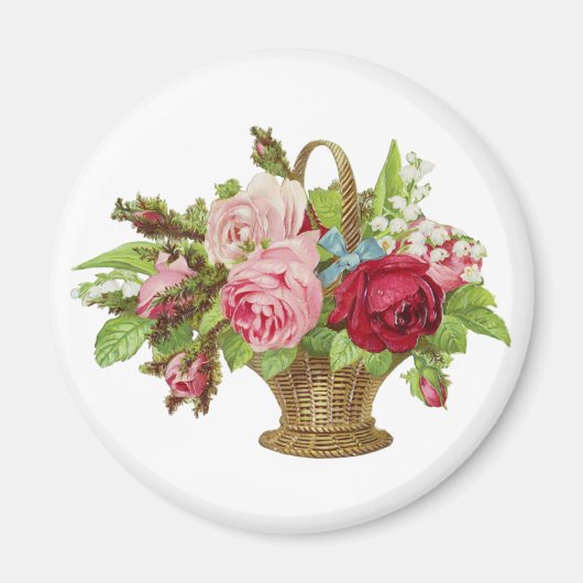 Rozen bloemmand Magneet (Voorkant)