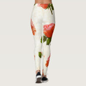 Rozen bloemmotief,  achtergrond. leggings (Achterkant)
