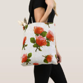 Rozen bloemmotief,  achtergrond. tote bag (Dichtbij)