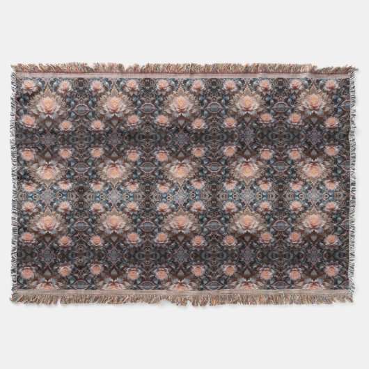 Rozen bloempatroon deken (Voorkant)