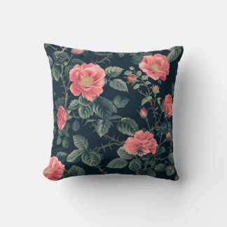 Rozen bloempatroon kussen
