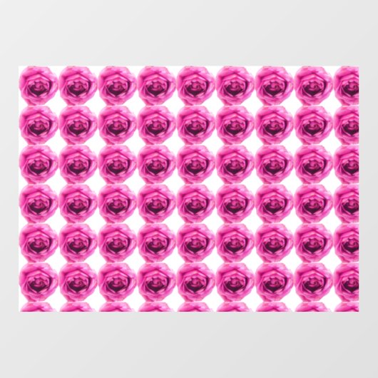 Rozen bloempatroon raamsticker (Vel)