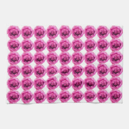 Rozen bloempatroon theedoek