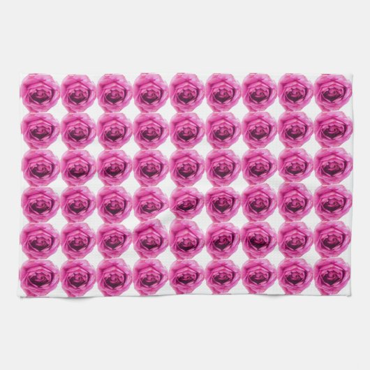 Rozen bloempatroon theedoek (Horizontaal)