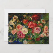 Rozen, bloemschilderij van Pierre-Auguste Renoir Kaart (Voorkant)