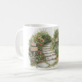 Rozen Bloemstenen Pad  Koffiemok (Voorkant links)