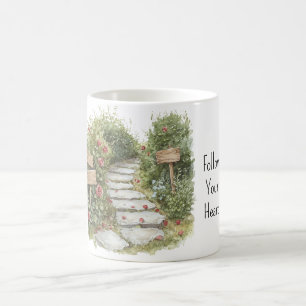 Rozen Bloemstenen Pad  Koffiemok