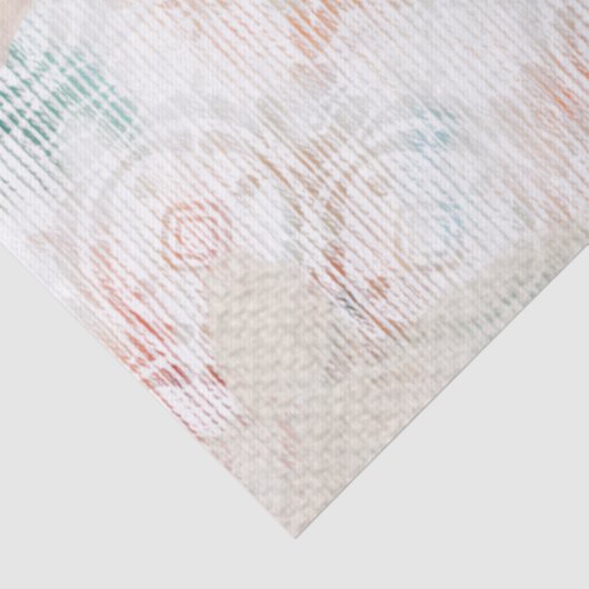 Rozen bloesems op  retro Antiek kant Tissuepapier (Detail)