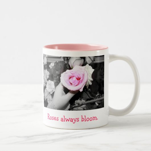 Rozen blokkeren altijd de Mok van koffie (Rechts)