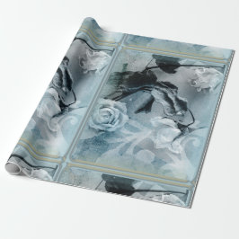 Rozen Blue Dreamy Cadeaupapier