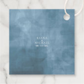 Rozen Blue/Peach Wedding Bedankt, ID584 Bedankjes Labels (Achterkant)