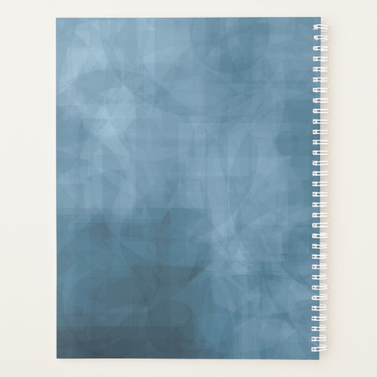 Rozen Blue/Peach Wedding Plans ID584 Planner (Achterkant)