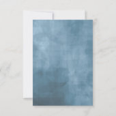 Rozen Blue/Peach Wedding Vrijgezellenfeest ID584 Kaart (Achterkant)