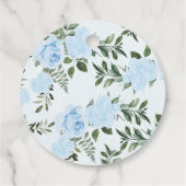 Rozen Blue Safari Baby shower Pop IT Label (Achterkant)