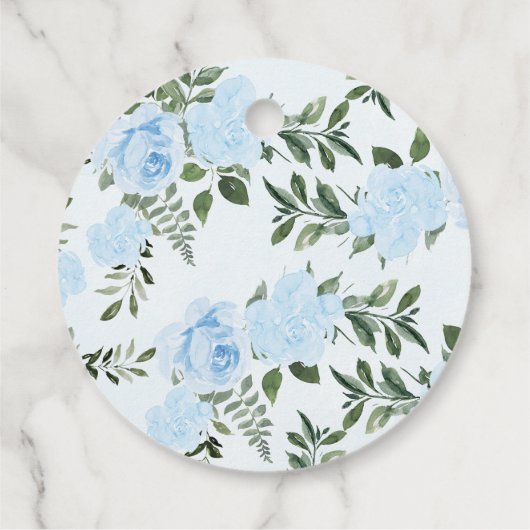 Rozen Blue Safari Baby shower Pop IT Label (Achterkant)