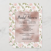  Rozen Blush Pink Glam Vrijgezellenfeest Kaart (Voorkant / Achterkant)