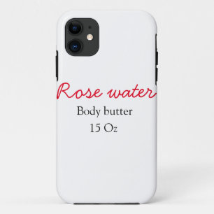 Rozen body butter voeg je tekst naam custom gewich Case-Mate iPhone case