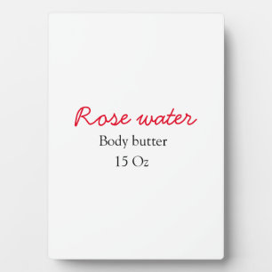 Rozen body butter voeg je tekst naam custom gewich fotoplaat