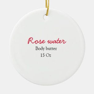 Rozen body butter voeg je tekst naam custom gewich keramisch ornament