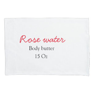 Rozen body butter voeg je tekst naam custom gewich kussensloop