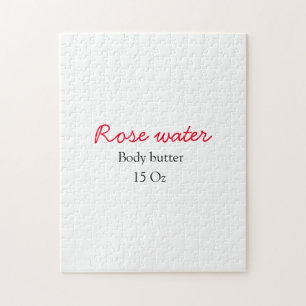 Rozen body butter voeg je tekst naam custom gewich legpuzzel