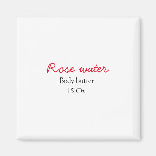Rozen body butter voeg je tekst naam custom gewich magneet